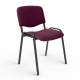 Стул для персонала и посетителей "ИЗО", черный каркас, ткань бордовая, В-20/С-13 главное фото в маленьком размере