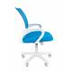 Офисное кресло Chairman 696 Россия белый пластик TW голубой. Фото товара с разных ракурсов.